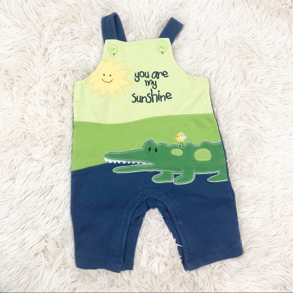 WISHES & KISSES You Are My Sunshine Overalls 3-6 m
